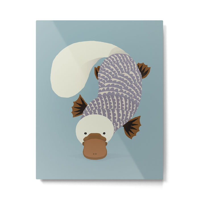 Whimsical Platypus Metal Print Gallery Image 1