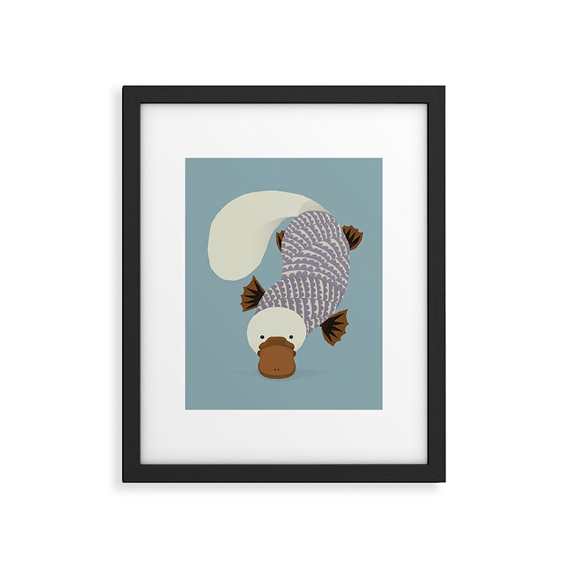 Whimsical Platypus Framed Art Print Gallery Image 6