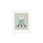 Whimsical Polar Bear Art Print Gallery Image 1