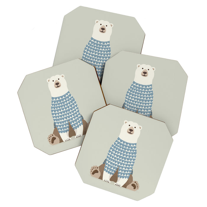 Whimsical Polar Bear Coaster Gallery Image 1