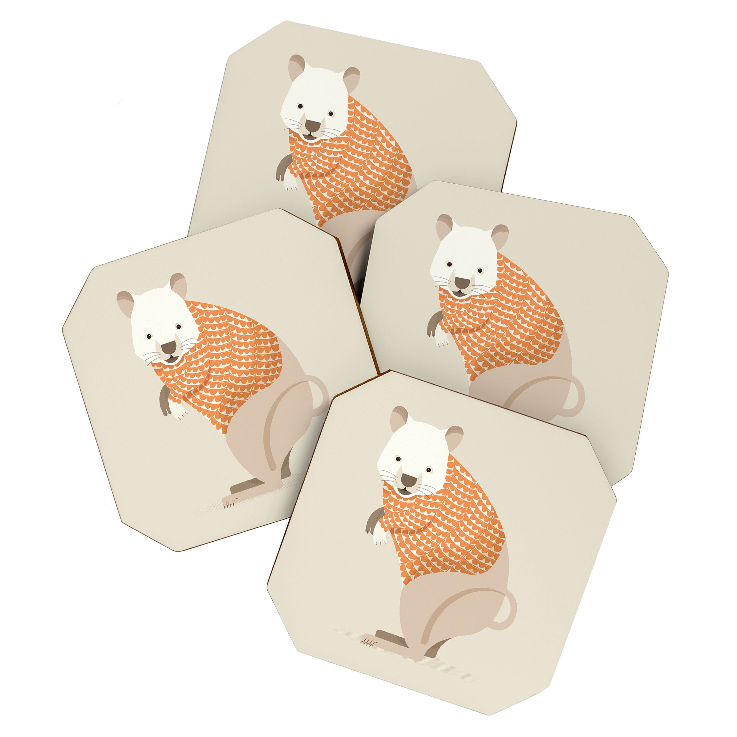 Whimsical Quokka Coaster Gallery Image 1