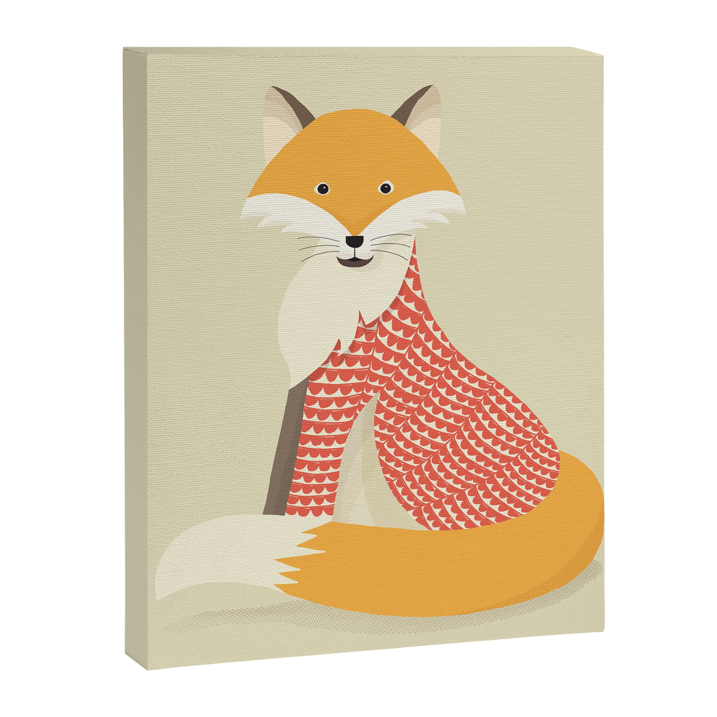 Whimsical Red Fox Canvas Print Gallery Image 8