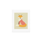 Whimsical Red Fox Art Print Gallery Image 1