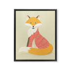 Whimsical Red Fox Framed Canvas Print Gallery Image 8