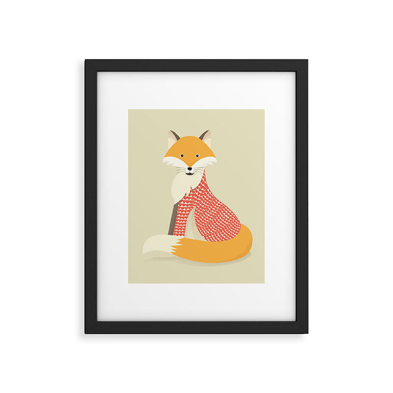 Whimsical Red Fox Framed Art Print Gallery Image 6