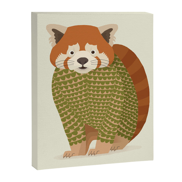 Whimsical Red Panda Canvas Print Gallery Image 1