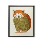 Whimsical Red Panda Framed Canvas Print Gallery Image 8