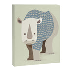 Whimsical Rhinoceros Canvas Print Gallery Image 8