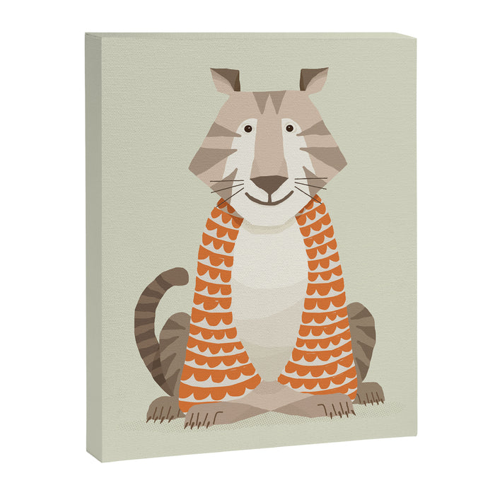 Whimsical Tiger Canvas Print Gallery Image 1
