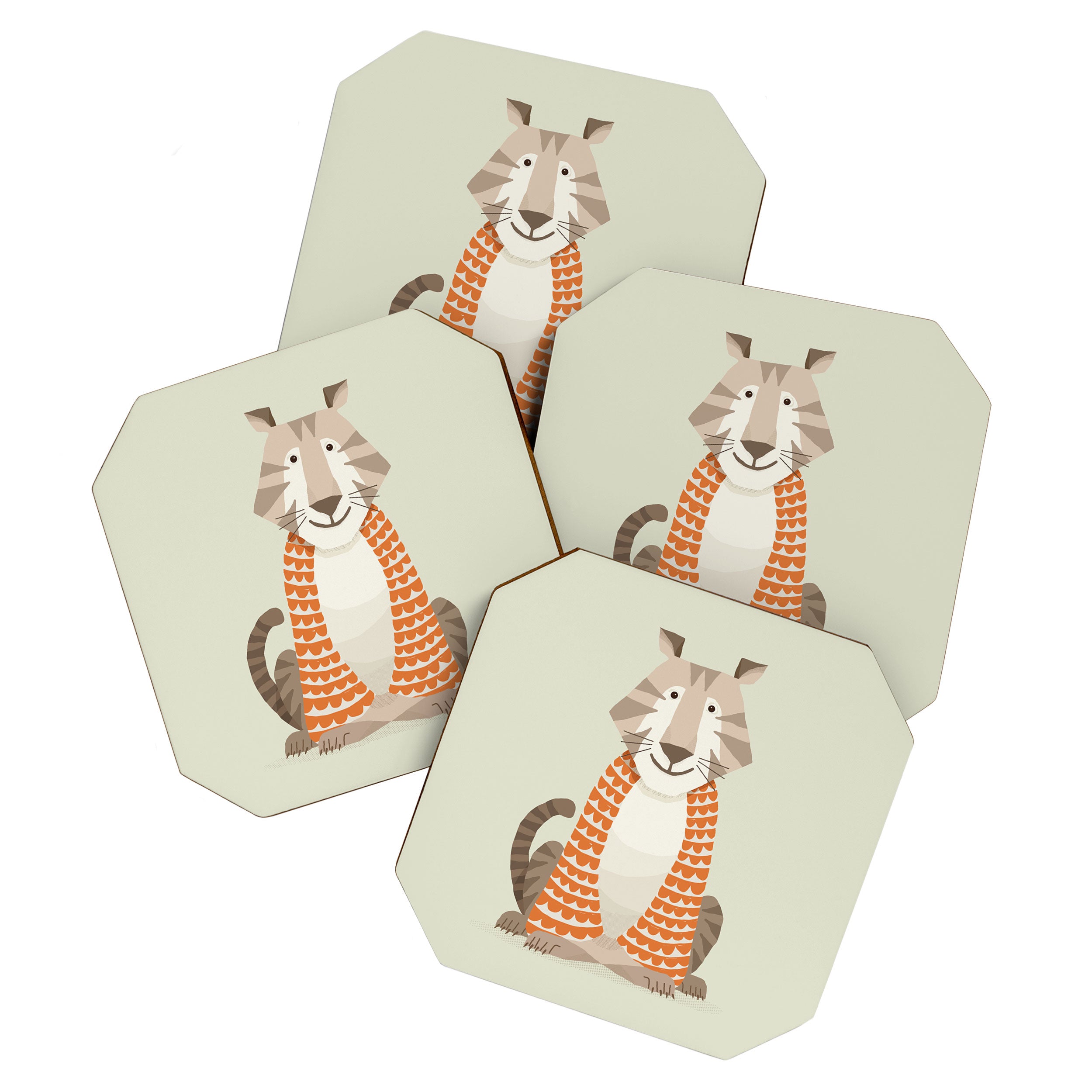 Whimsical Tiger Coaster Gallery Image 1
