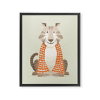 Whimsical Tiger Framed Canvas Print Gallery Image 8