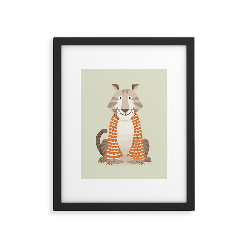 Whimsical Tiger Framed Art Print Gallery Image 6