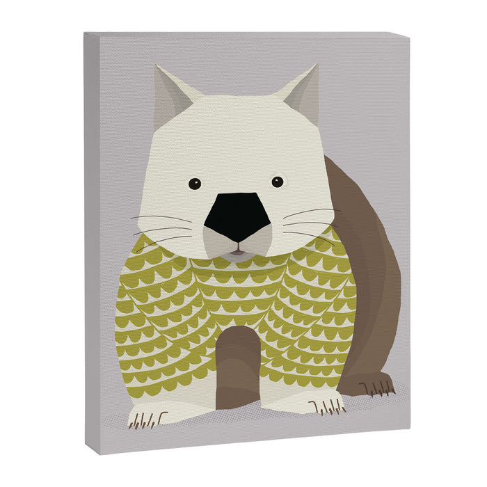 Whimsical Wombat Canvas Print Gallery Image 1