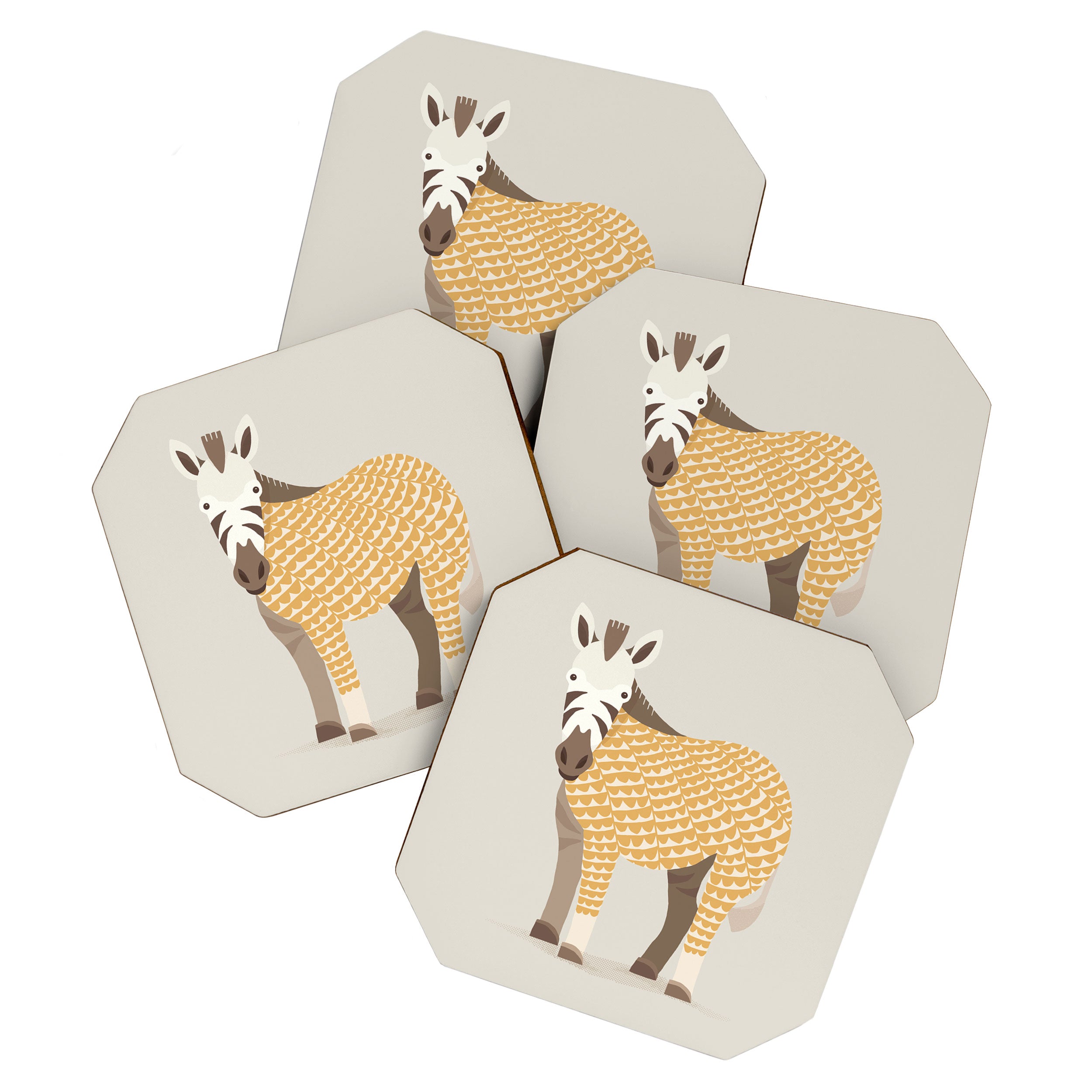 Whimsical Zebra Coaster Gallery Image 1