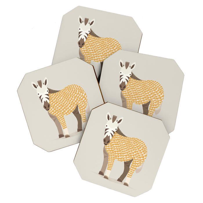Whimsical Zebra Coaster Gallery Image 1