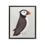 Whimsy Atlantic Puffin Framed Canvas Print Gallery Image 8
