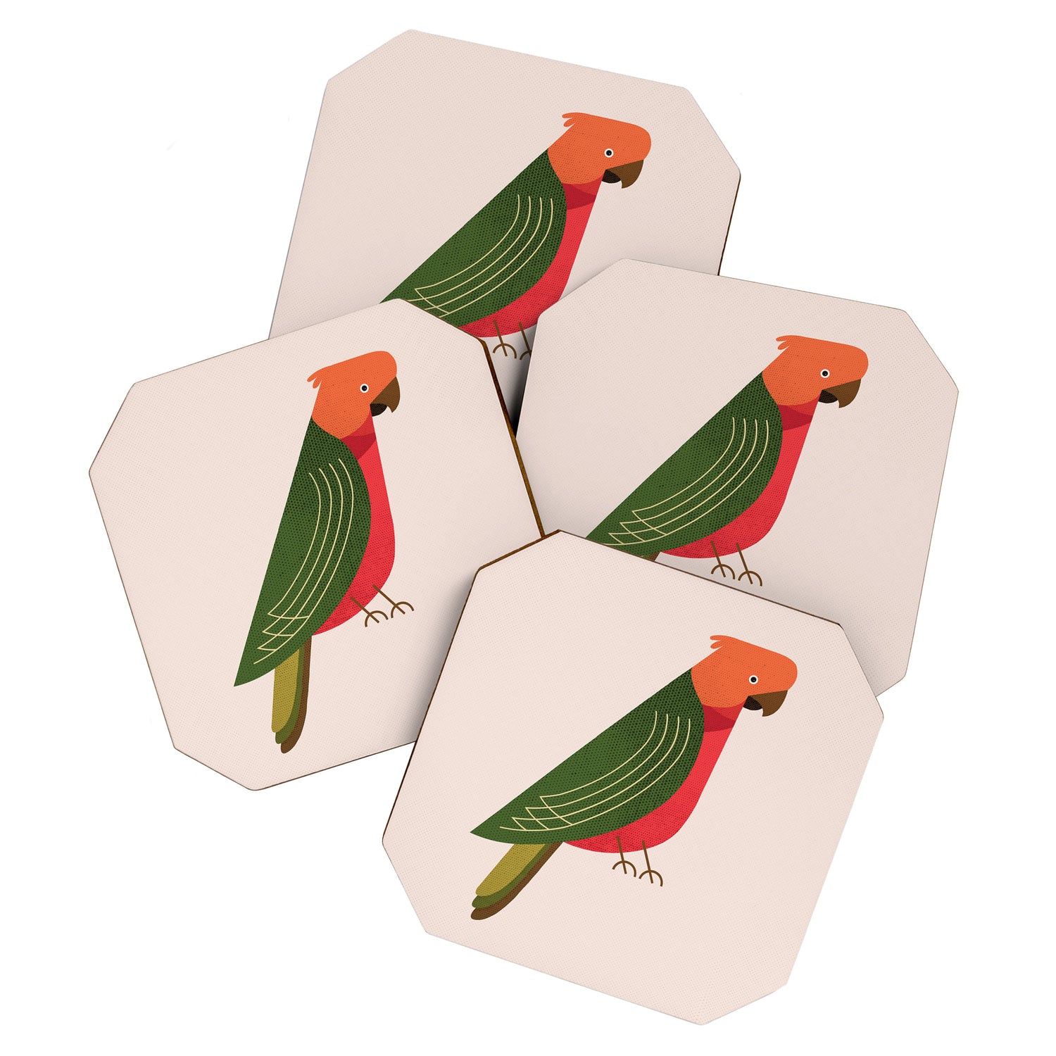 Whimsy Australian King Parrot Coaster Gallery Image 1