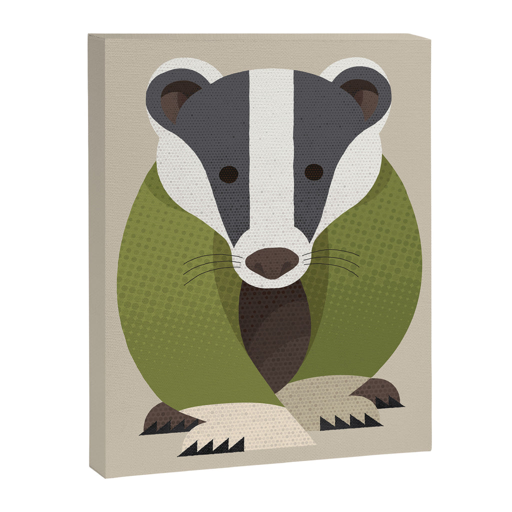 Whimsy Badger Canvas Print Gallery Image 8