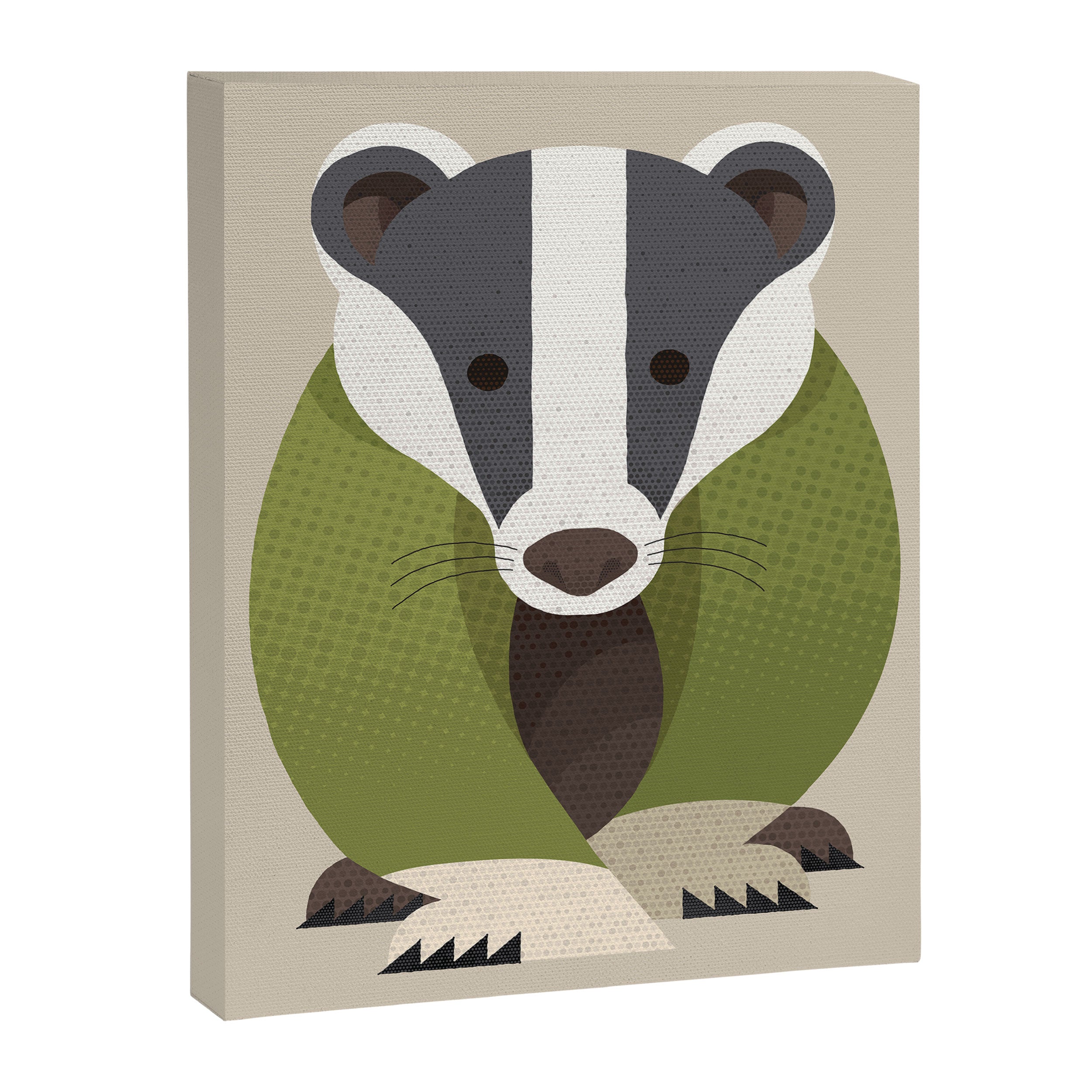 Whimsy Badger Canvas Print Gallery Image 8