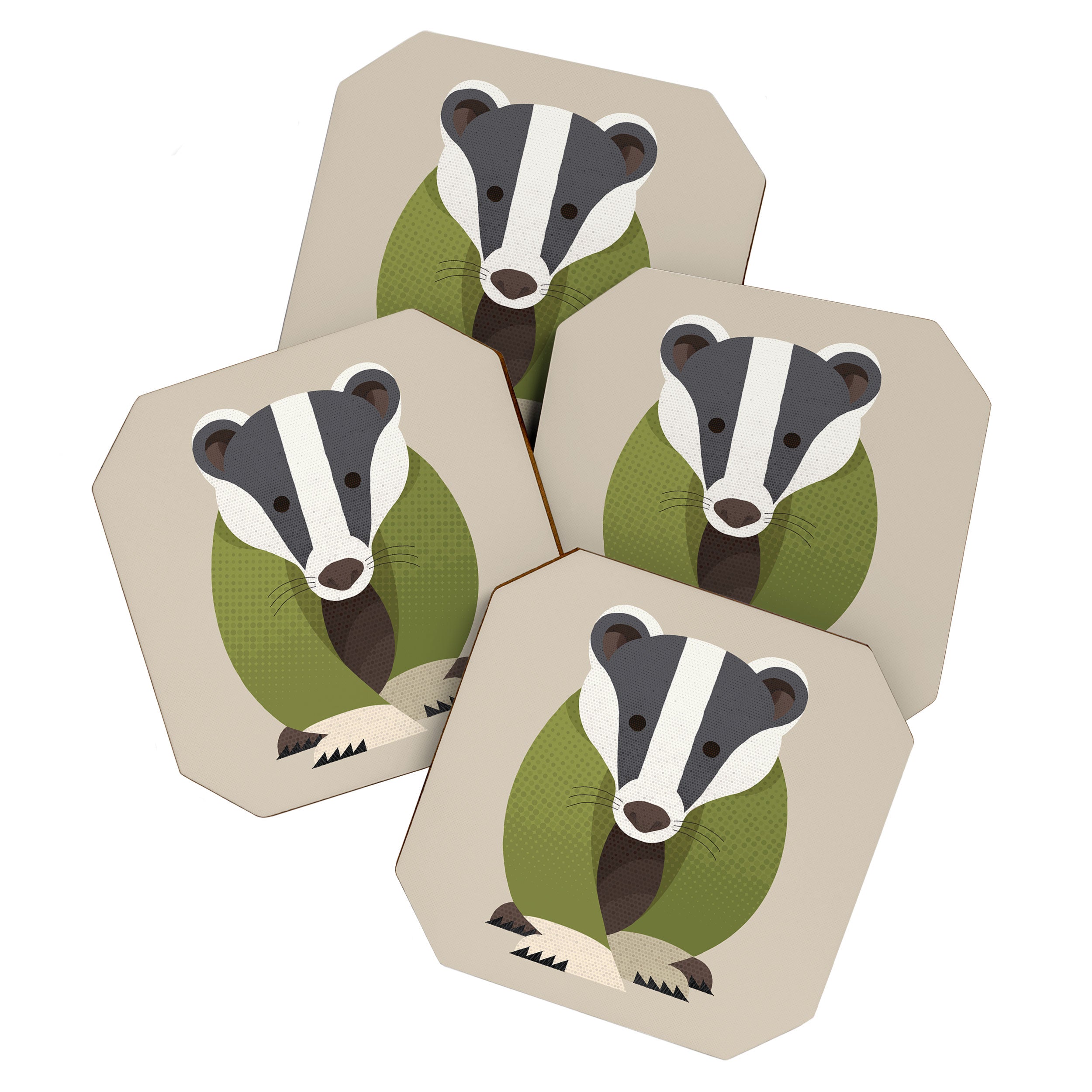 Whimsy Badger Coaster Gallery Image 1