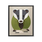 Whimsy Badger Framed Canvas Print Gallery Image 8