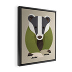 Whimsy Badger Framed Canvas Print Gallery Image 2