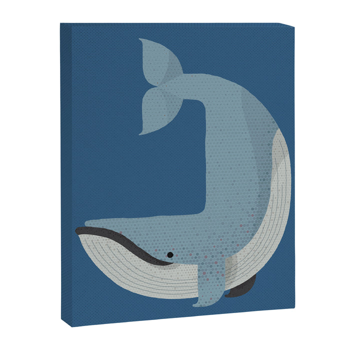 Whimsy Blue Whale Canvas Print Gallery Image 1