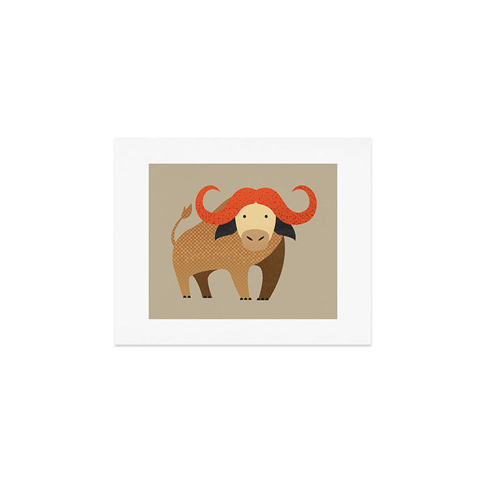 Whimsy Cape Buffalo II Art Print Gallery Image 1