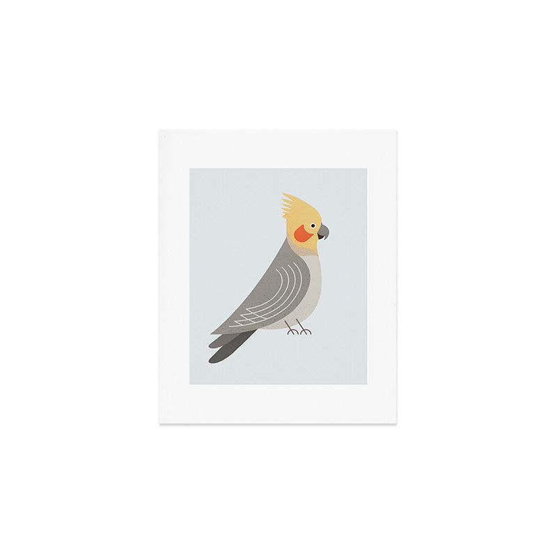 Whimsy Cockatiel Art Print Gallery Image 1
