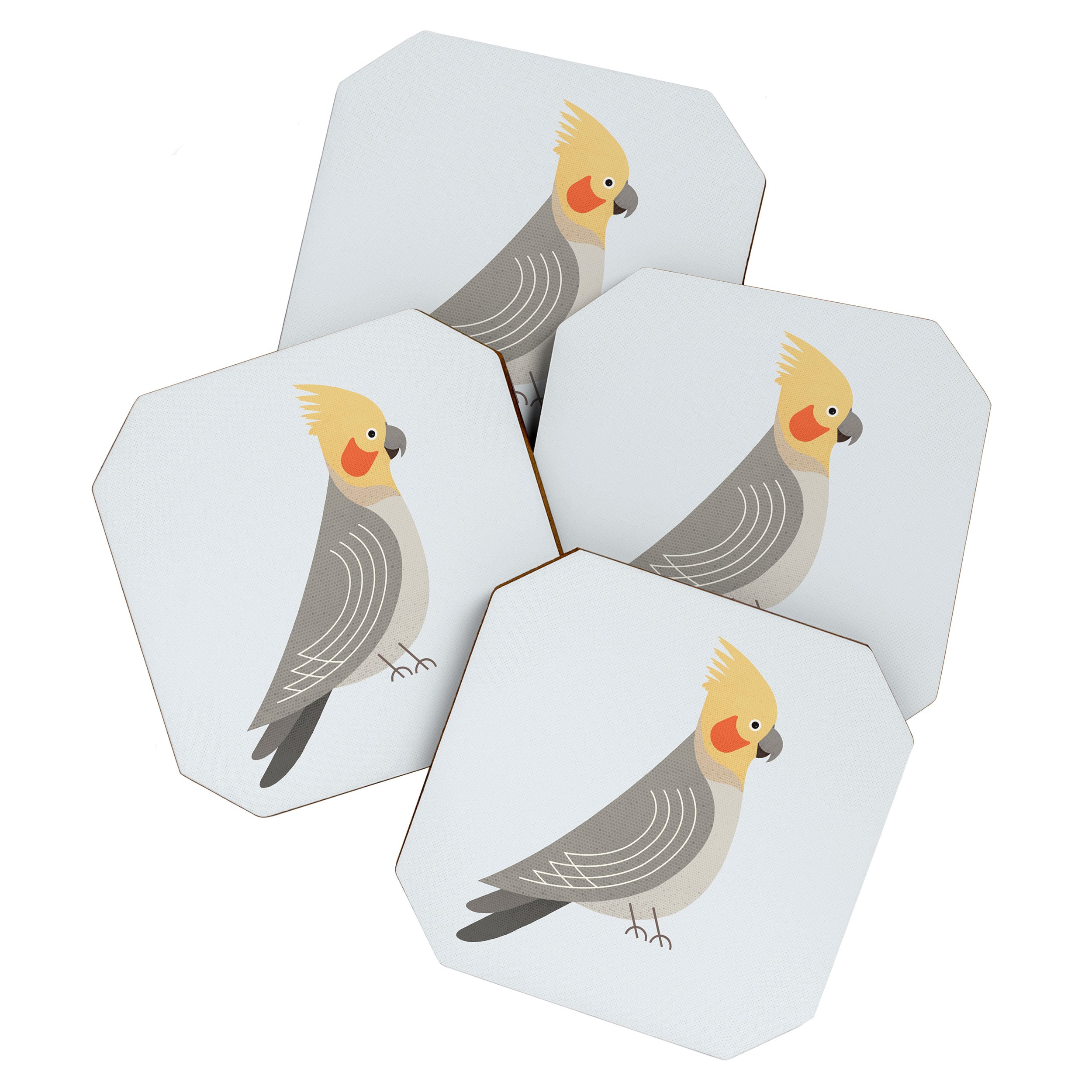Whimsy Cockatiel Coaster Gallery Image 1