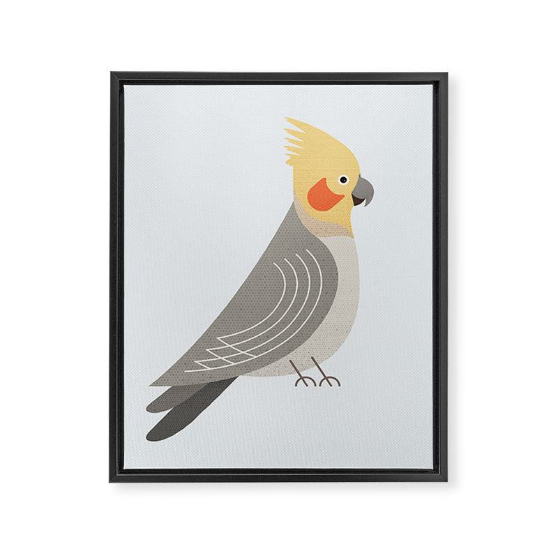 Whimsy Cockatiel Framed Canvas Print Gallery Image 8