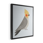 Whimsy Cockatiel Framed Canvas Print Gallery Image 2
