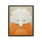 Whimsy Echidna, Animal Portrait Framed Canvas Print Gallery Image 8