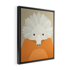 Whimsy Echidna, Animal Portrait Framed Canvas Print Gallery Image 2