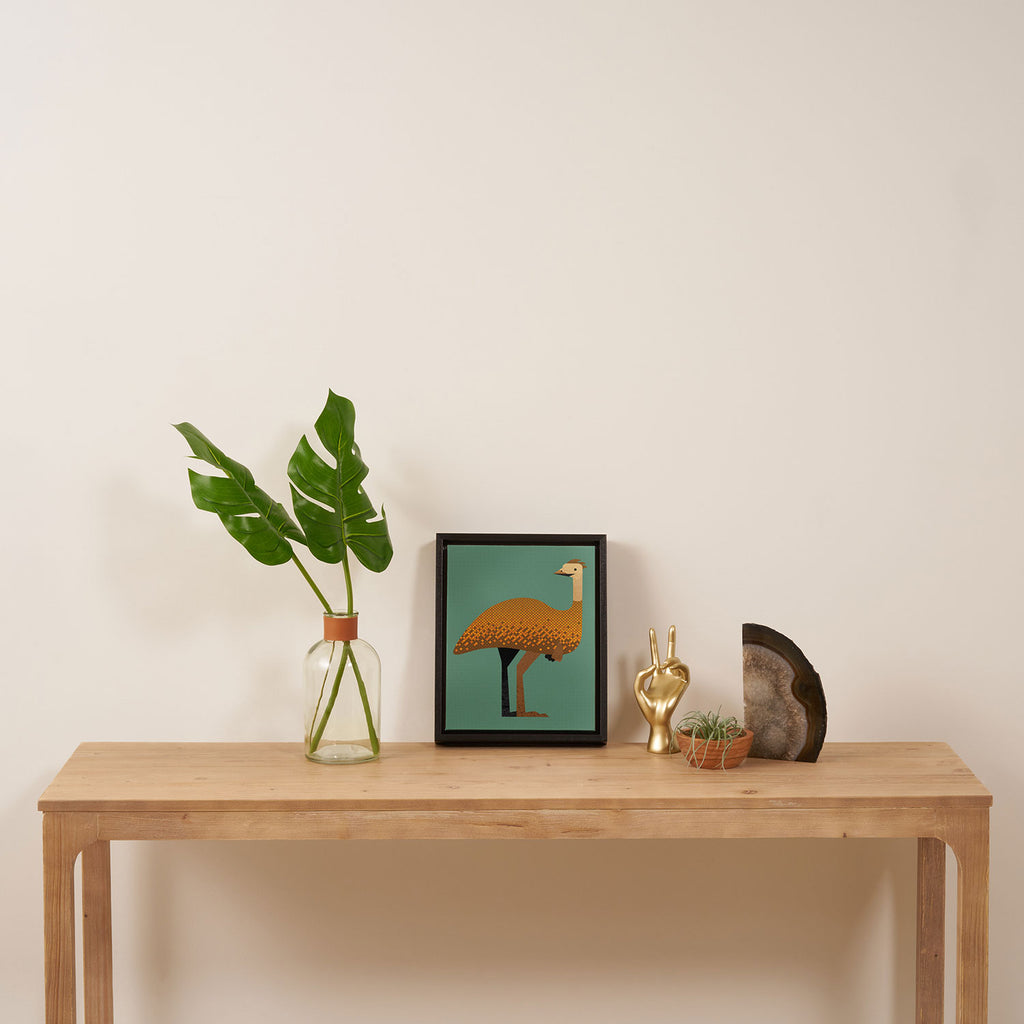 Whimsy Emu Framed Canvas Print Gallery Image 4