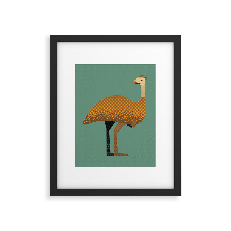 Whimsy Emu Framed Art Print Gallery Image 6
