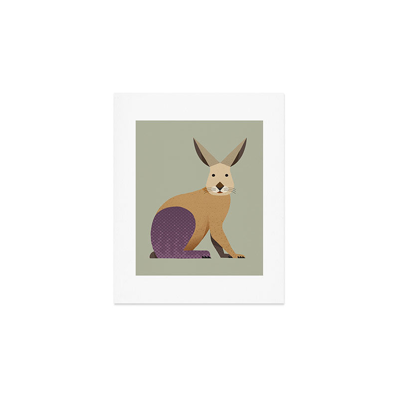 Whimsy European Hare Art Print Gallery Image 1
