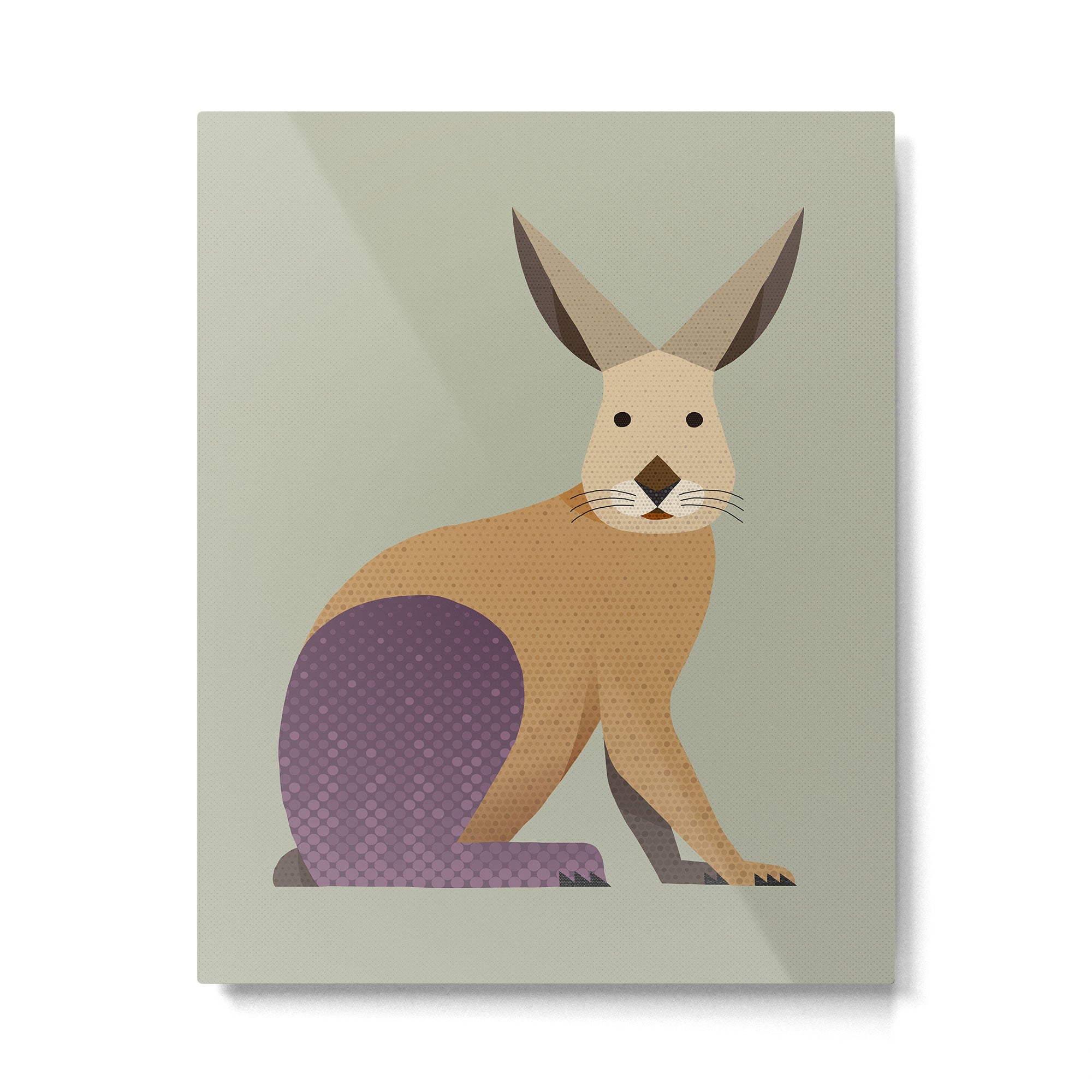 Whimsy European Hare Metal Print Gallery Image 6