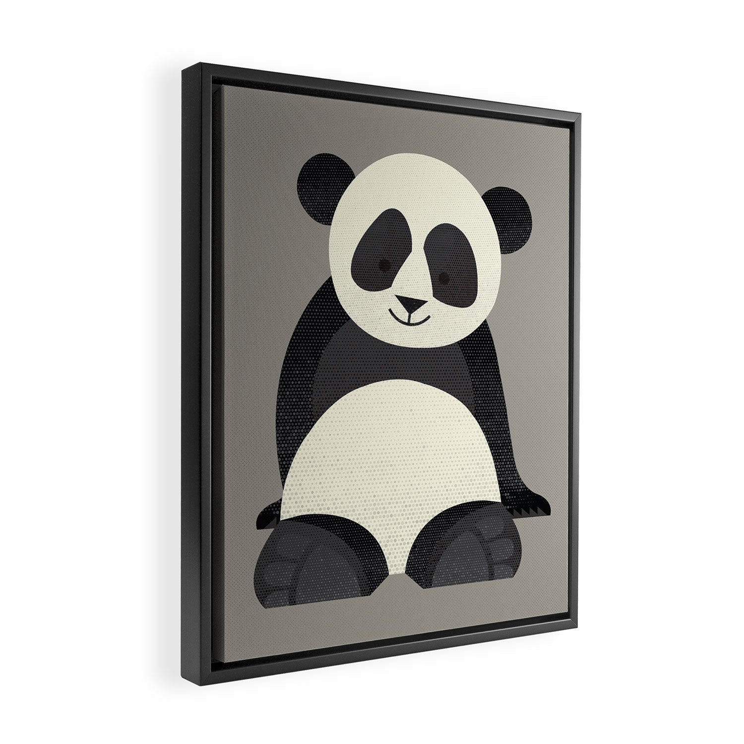 Whimsy Giant Panda Framed Canvas Print Gallery Image 2