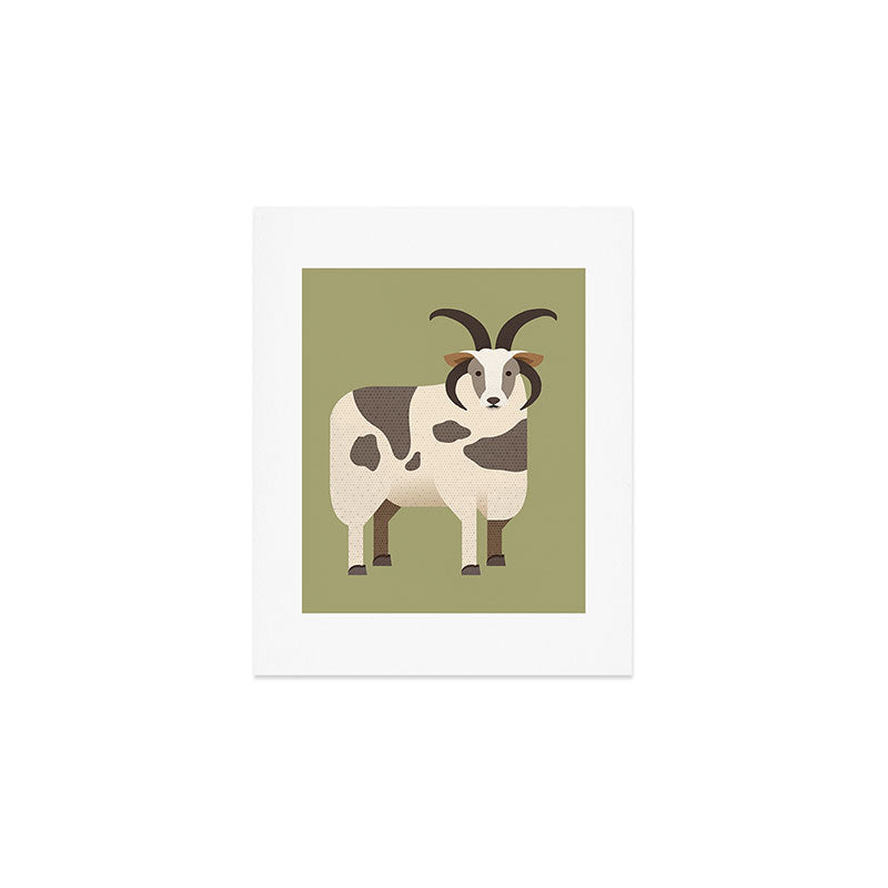 Whimsy Jacob Sheep Art Print Gallery Image 1