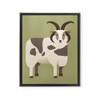 Whimsy Jacob Sheep Framed Canvas Print Gallery Image 8
