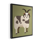 Whimsy Jacob Sheep Framed Canvas Print Gallery Image 2