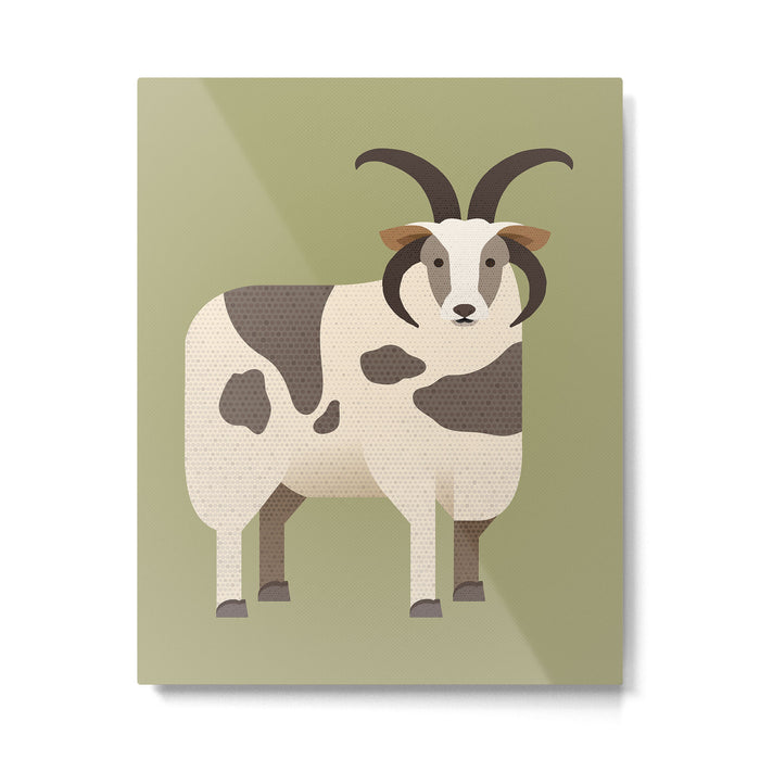 Whimsy Jacob Sheep Metal Print Gallery Image 1