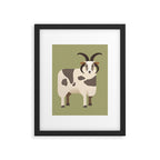 Whimsy Jacob Sheep Framed Art Print Gallery Image 6