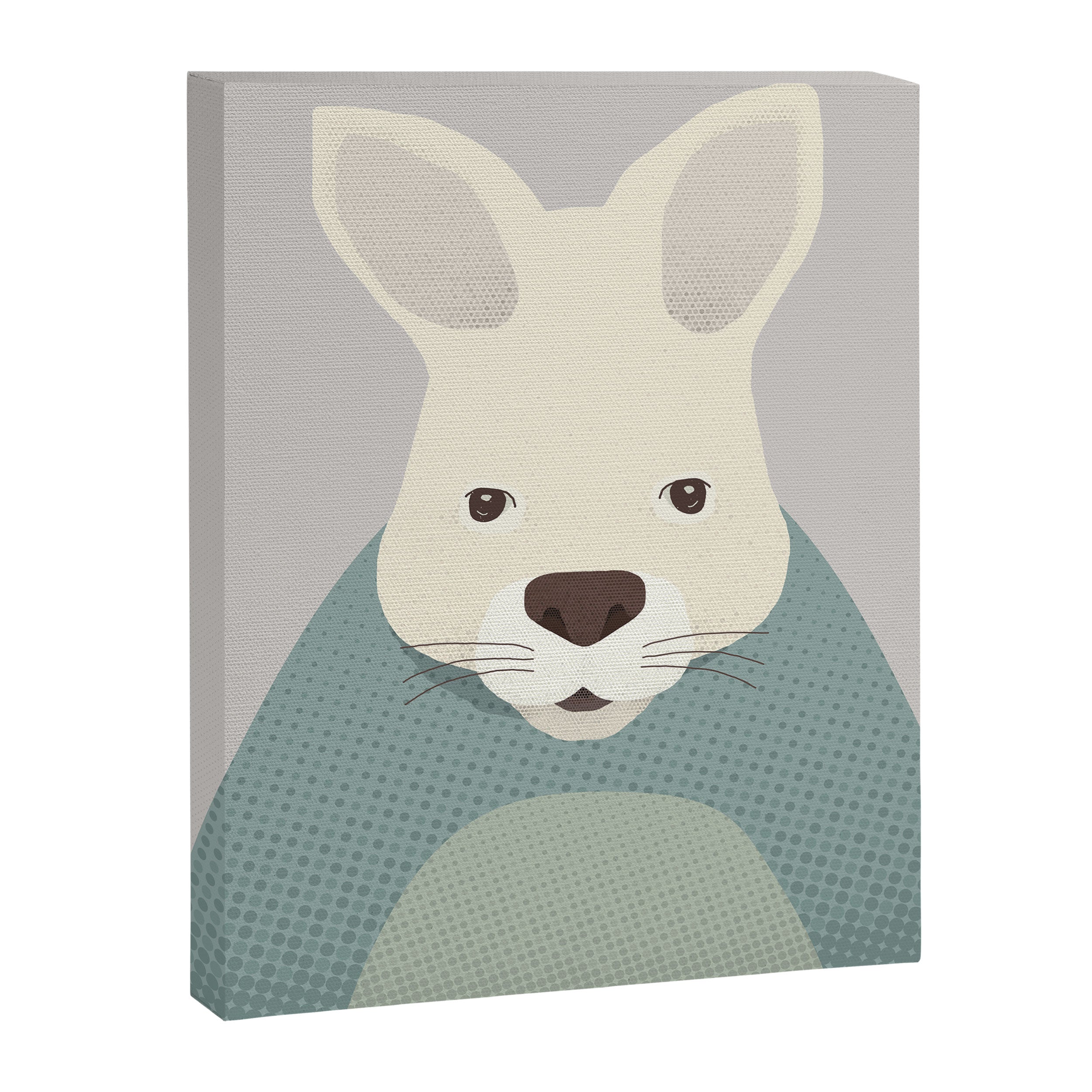 Whimsy Kangaroo, Animal Portrait Canvas Print Gallery Image 8