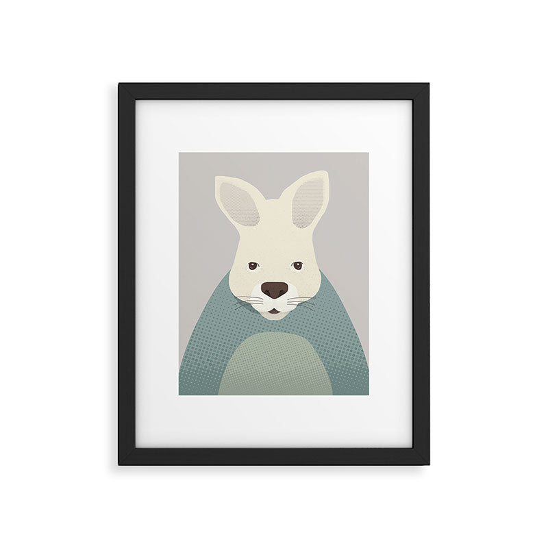 Whimsy Kangaroo, Animal Portrait Framed Art Print Gallery Image 6