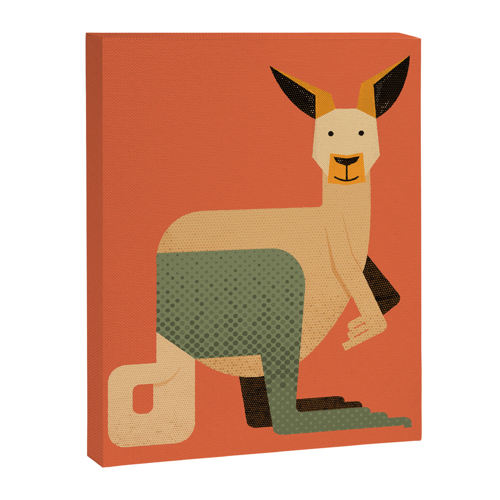 Whimsy Kangaroo Canvas Print Gallery Image 8