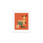 Whimsy Kangaroo Art Print Gallery Image 1