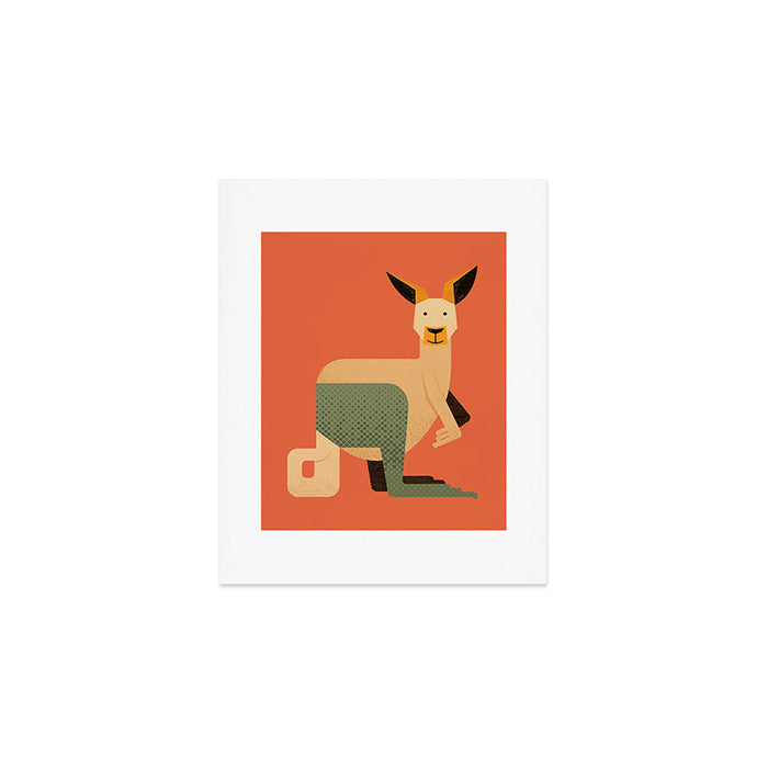 Whimsy Kangaroo Art Print Gallery Image 1
