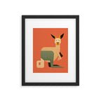 Whimsy Kangaroo Framed Art Print Gallery Image 6